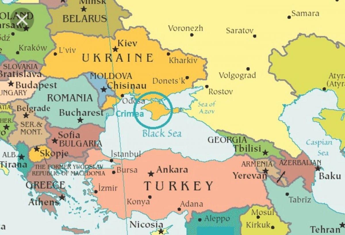 mapa de Moldavia y los países vecinos