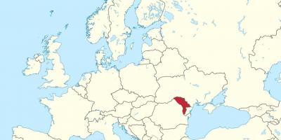 Mapa de Moldavia europa